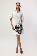 Classic chess board tunic dress.