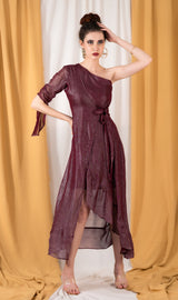 Asym wrap dress