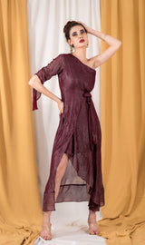 Asym wrap dress