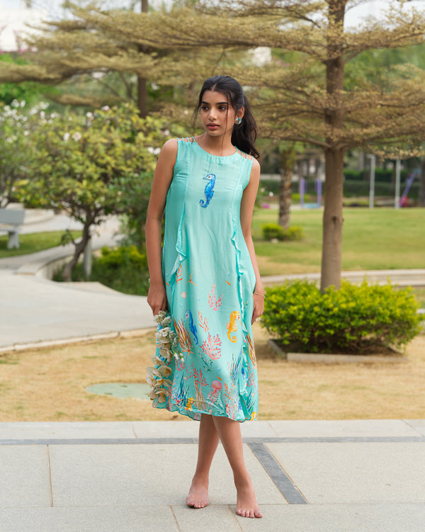 Aqua Reverie Dress